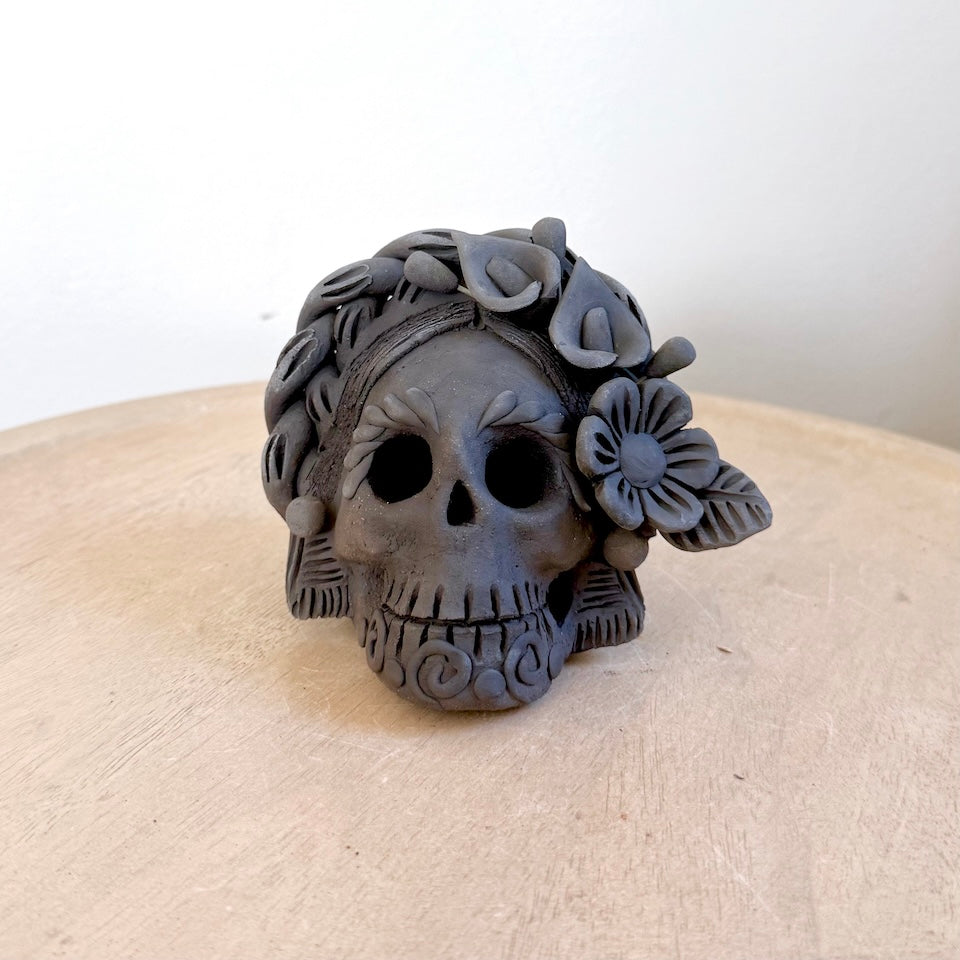 Small Gaytan Ahumado Flower Catrina Skulls