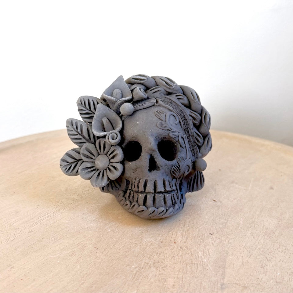 Small Gaytan Ahumado Flower Catrina Skulls