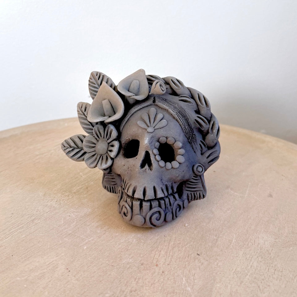 Small Gaytan Ahumado Flower Catrina Skulls