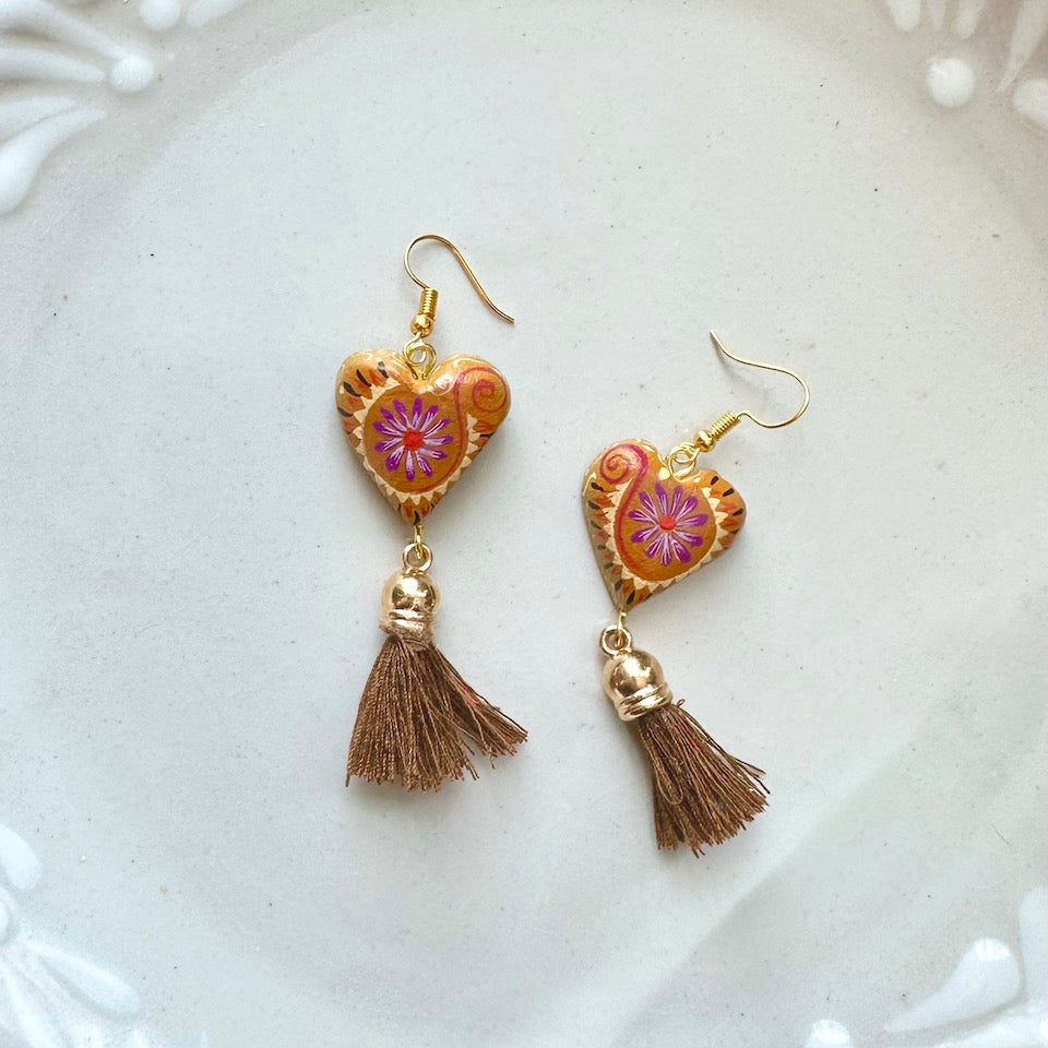 Sacred Heart Alebrije Earrings