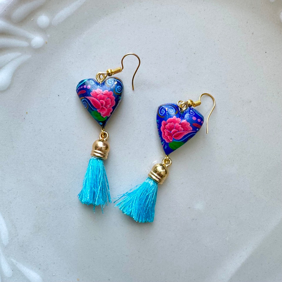 Sacred Heart Alebrije Earrings