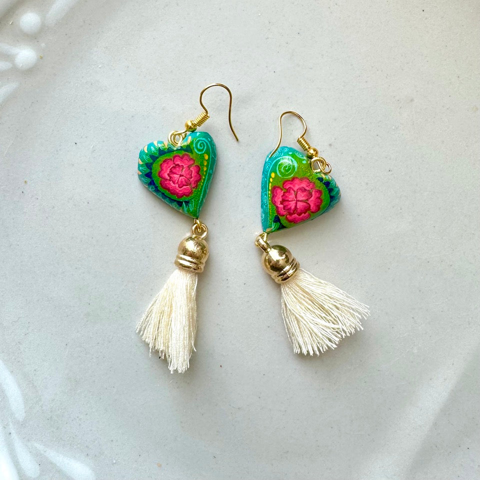 Sacred Heart Alebrije Earrings