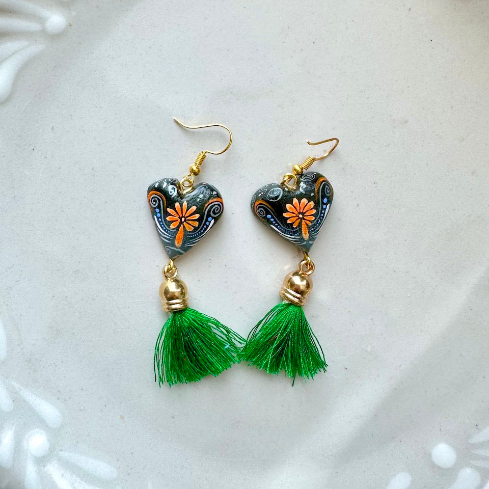 Sacred Heart Alebrije Earrings