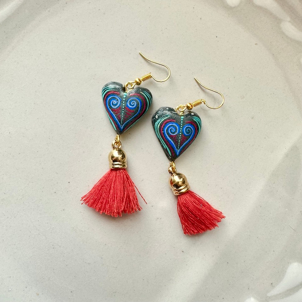 Sacred Heart Alebrije Earrings