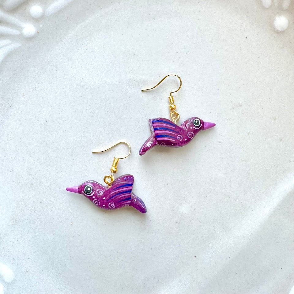 Hummingbird Alebrije Earrings