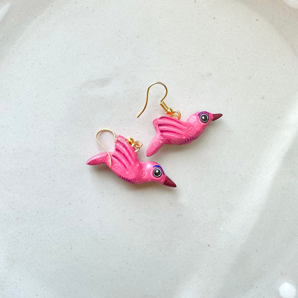 Hummingbird Alebrije Earrings