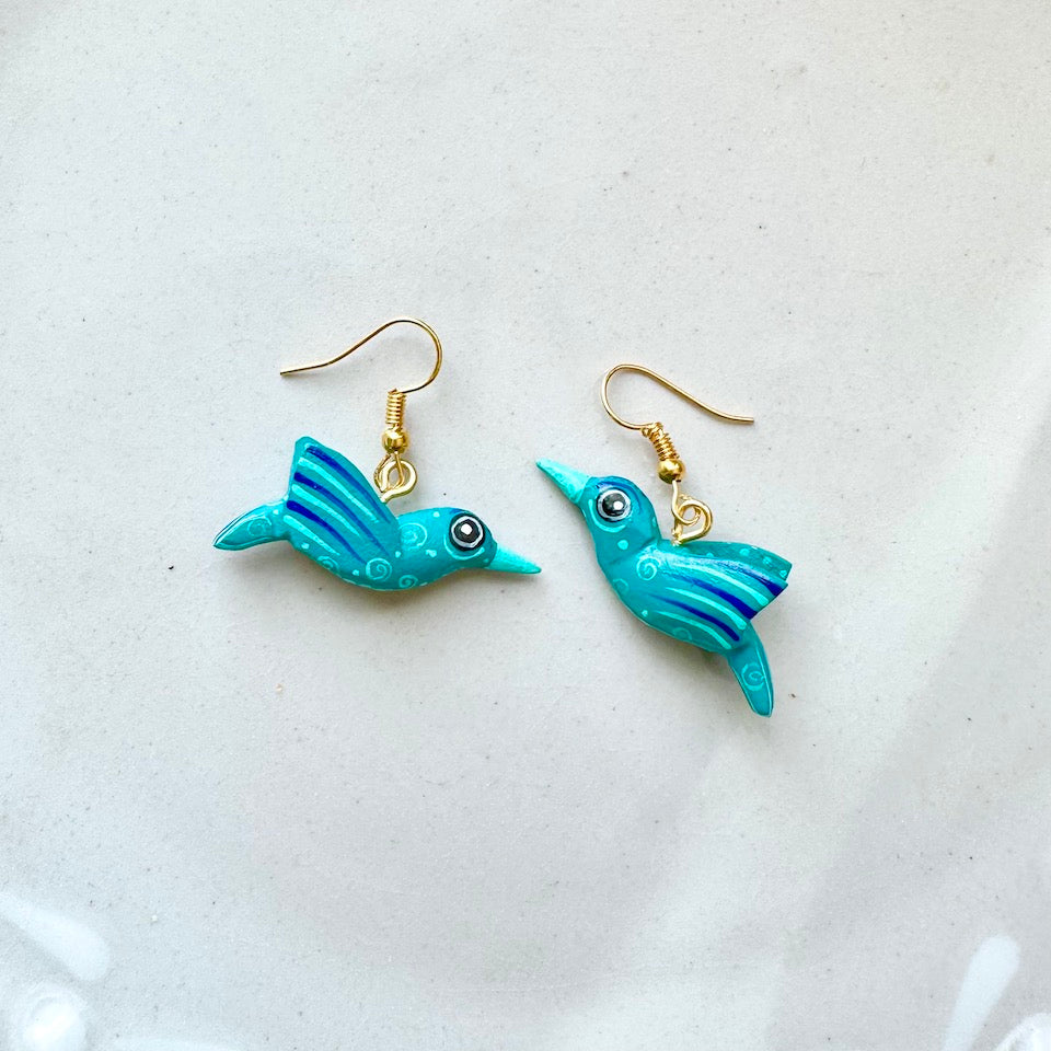 Hummingbird Alebrije Earrings