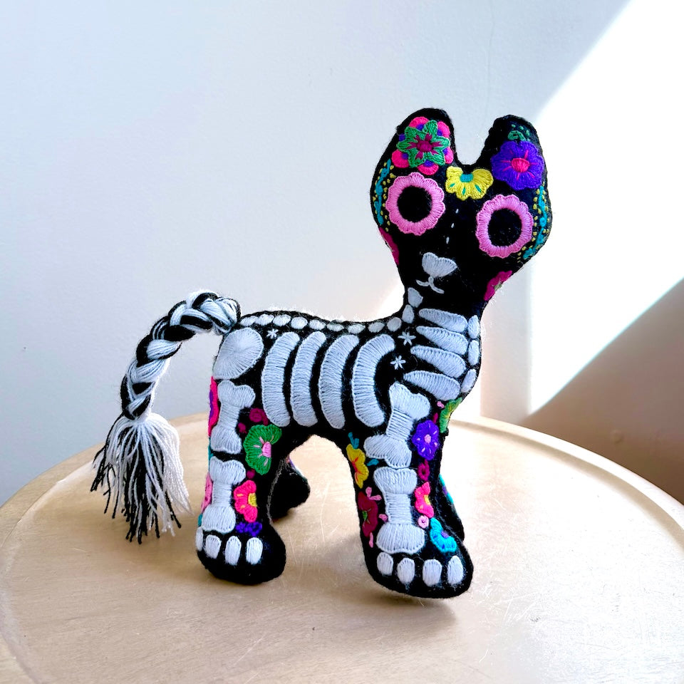 Curious Gatito Day of the Dead Plush Toy