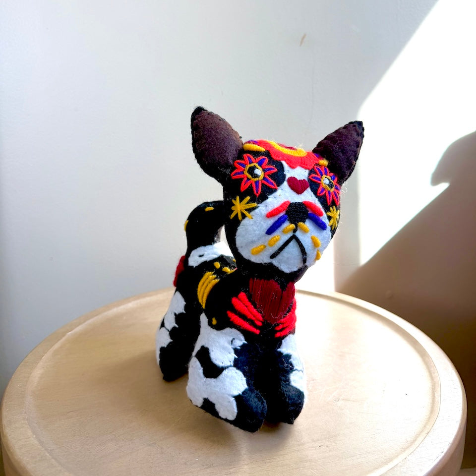 Frenchie Day of the Dead Plush Toy