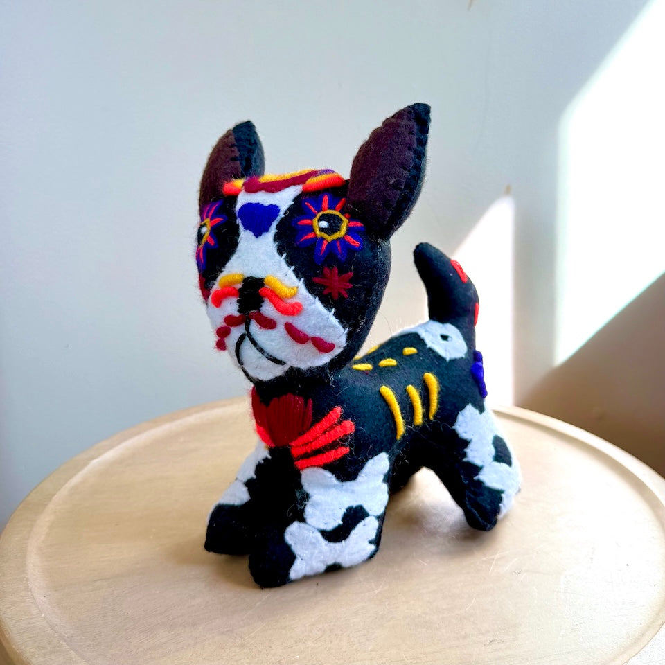 Frenchie Day of the Dead Plush Toy