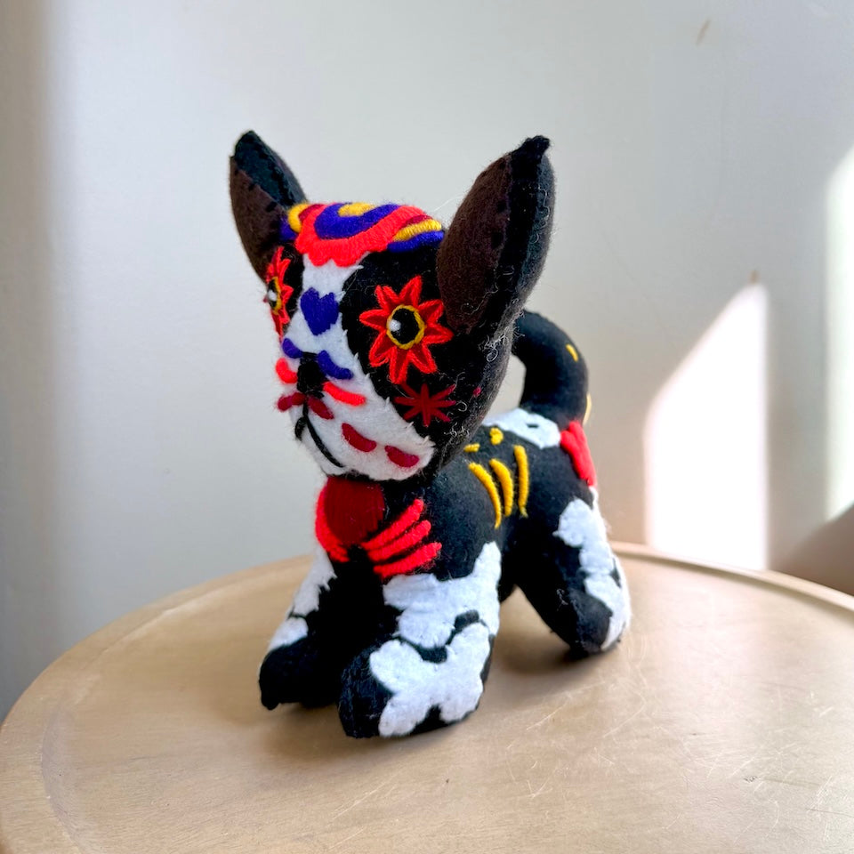 Frenchie Day of the Dead Plush Toy