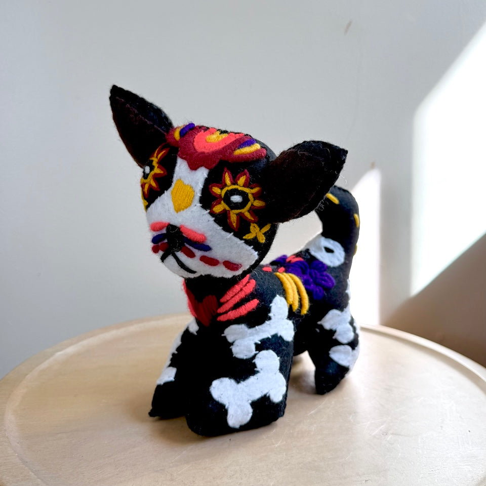 Frenchie Day of the Dead Plush Toy