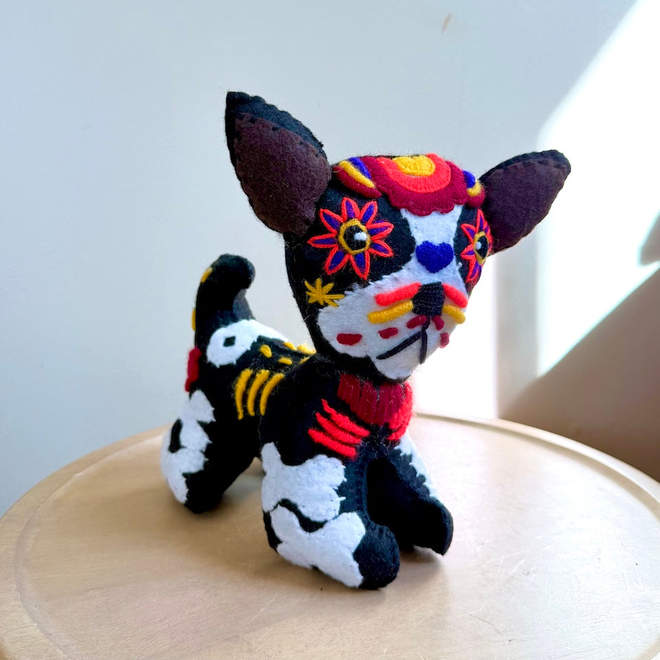 Frenchie Day of the Dead Plush Toy