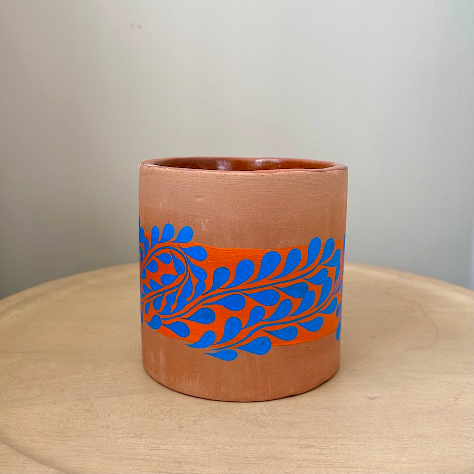 Colorful Hand-Painted Planters