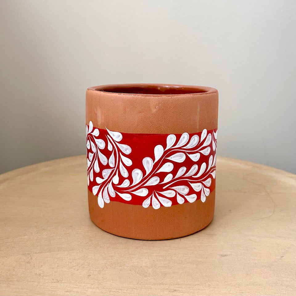 Colorful Hand-Painted Planters