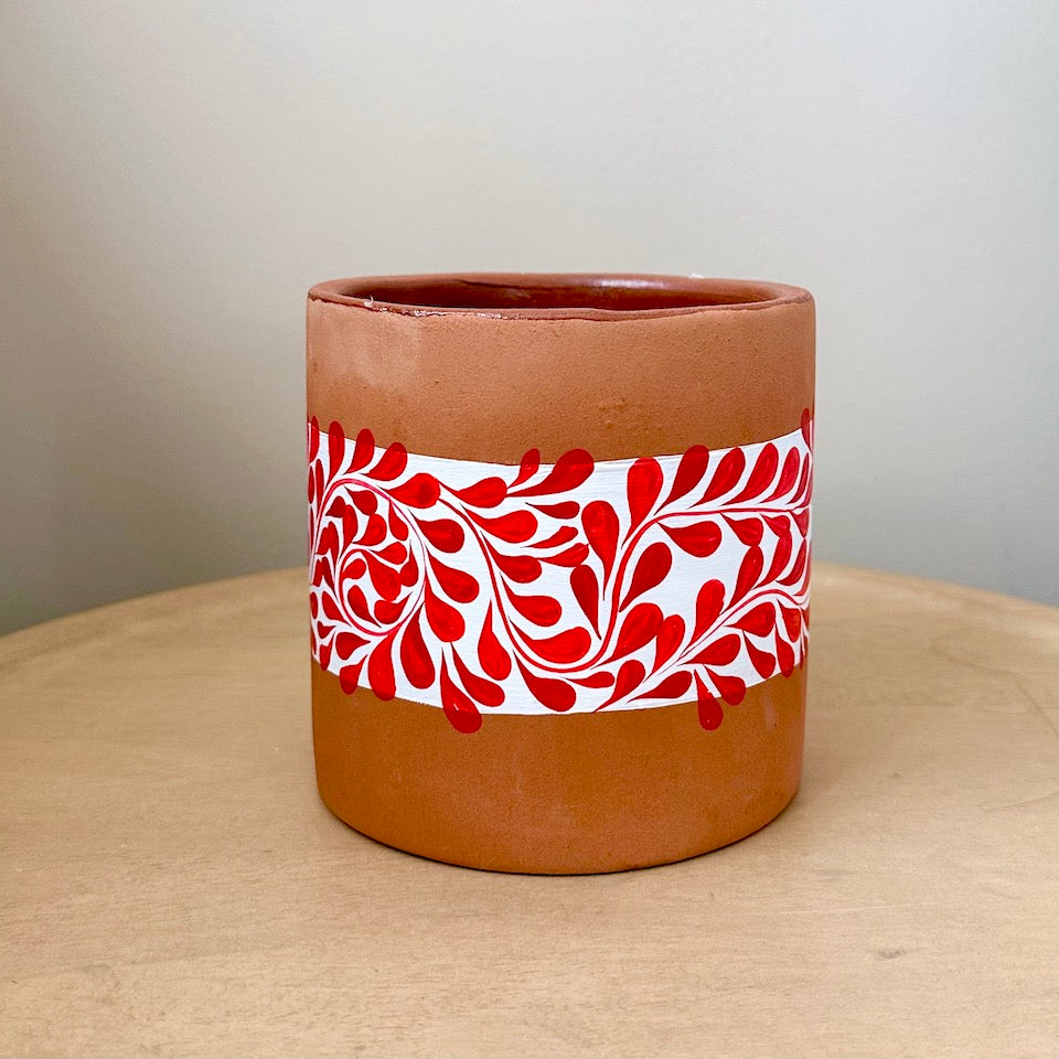 Colorful Hand-Painted Planters