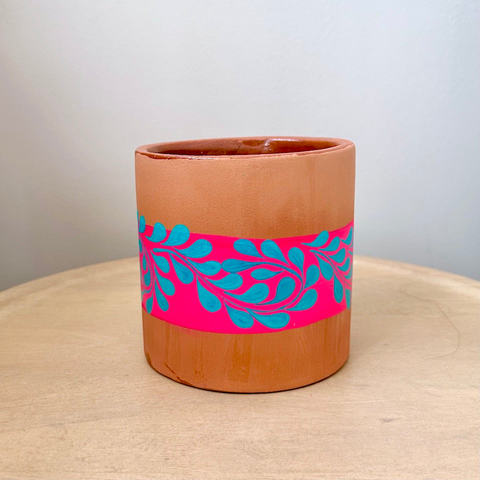 Colorful Hand-Painted Planters