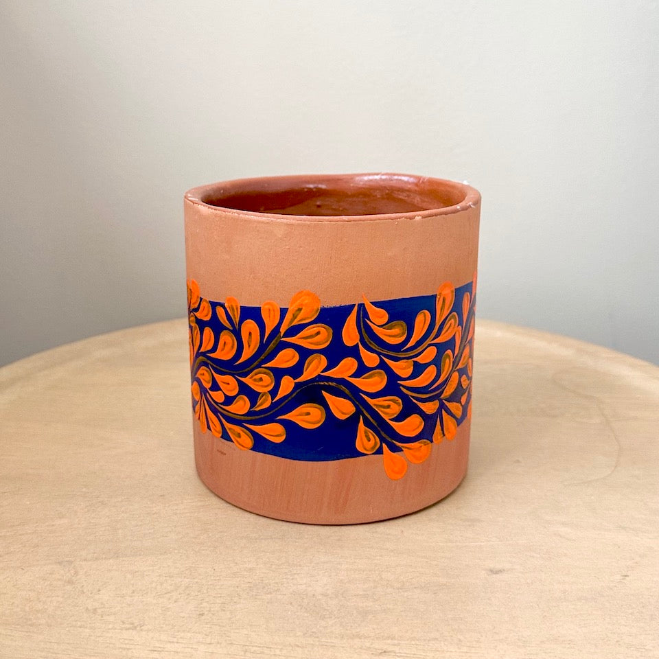 Colorful Hand-Painted Planters
