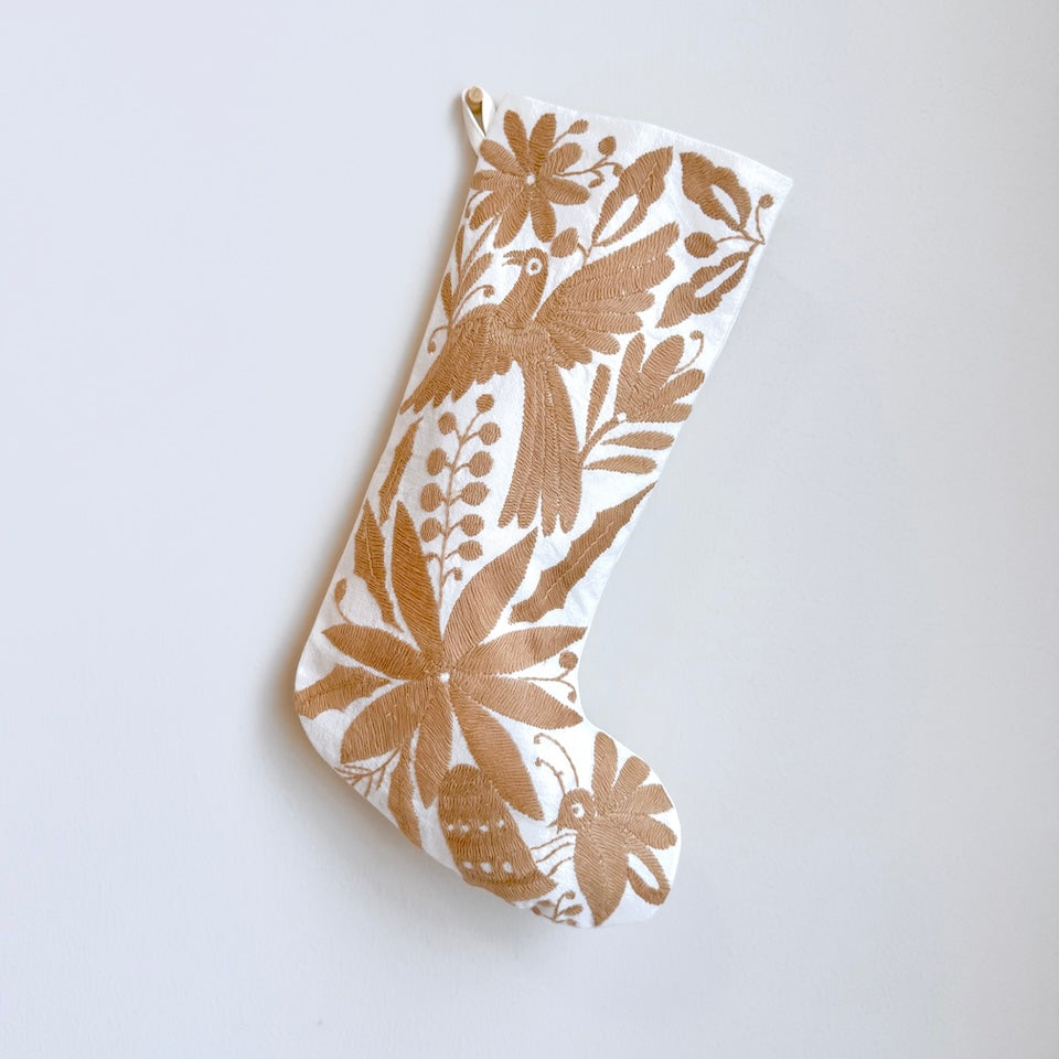 Taupe Otomi Holiday Stockings