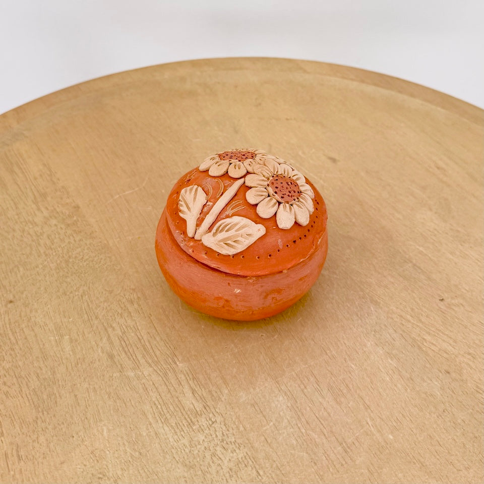 Floral and Creatures Clay Jewelry Holder