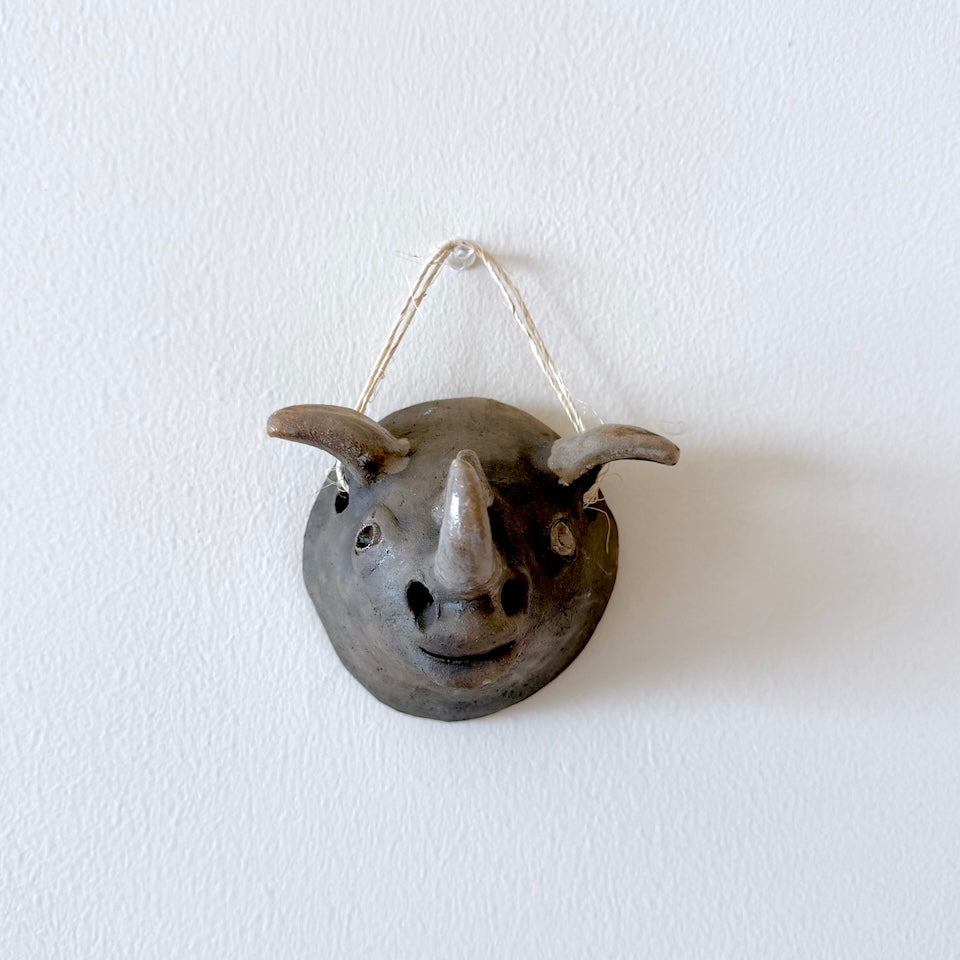 Small Animal Clay Mask Wall Decor