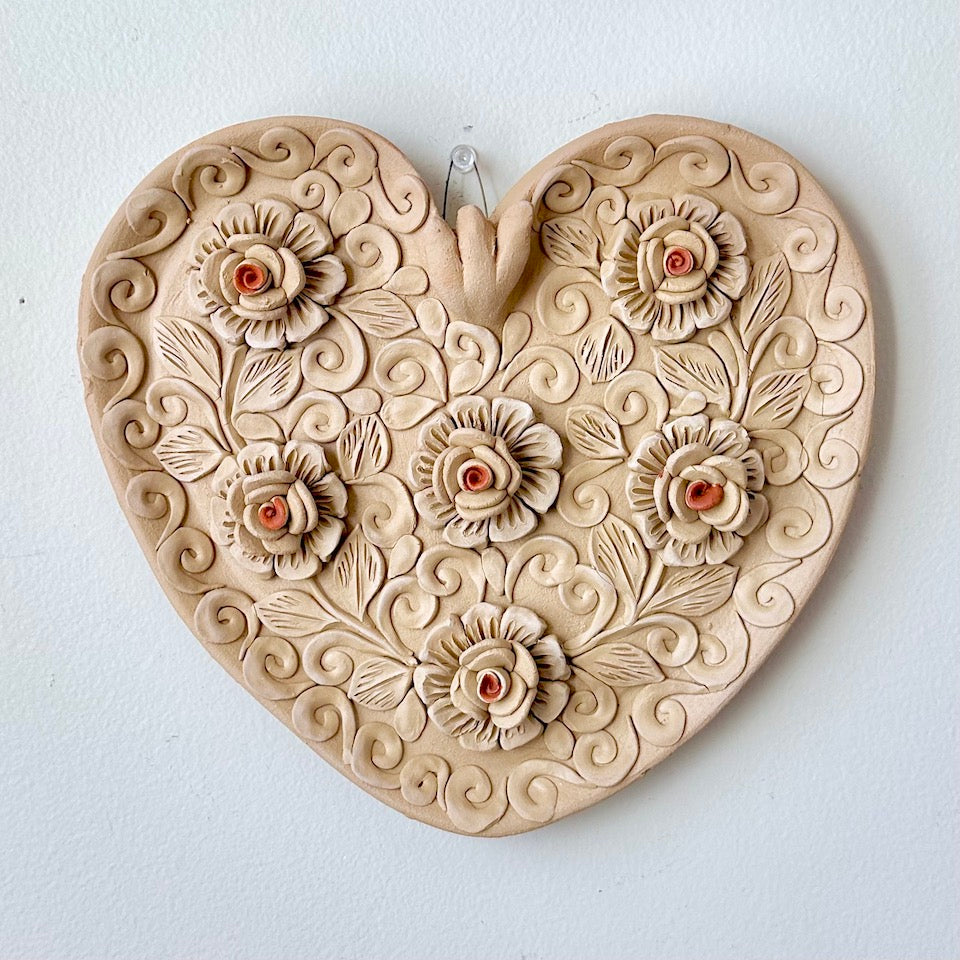 Large Natural Corazones de Barro