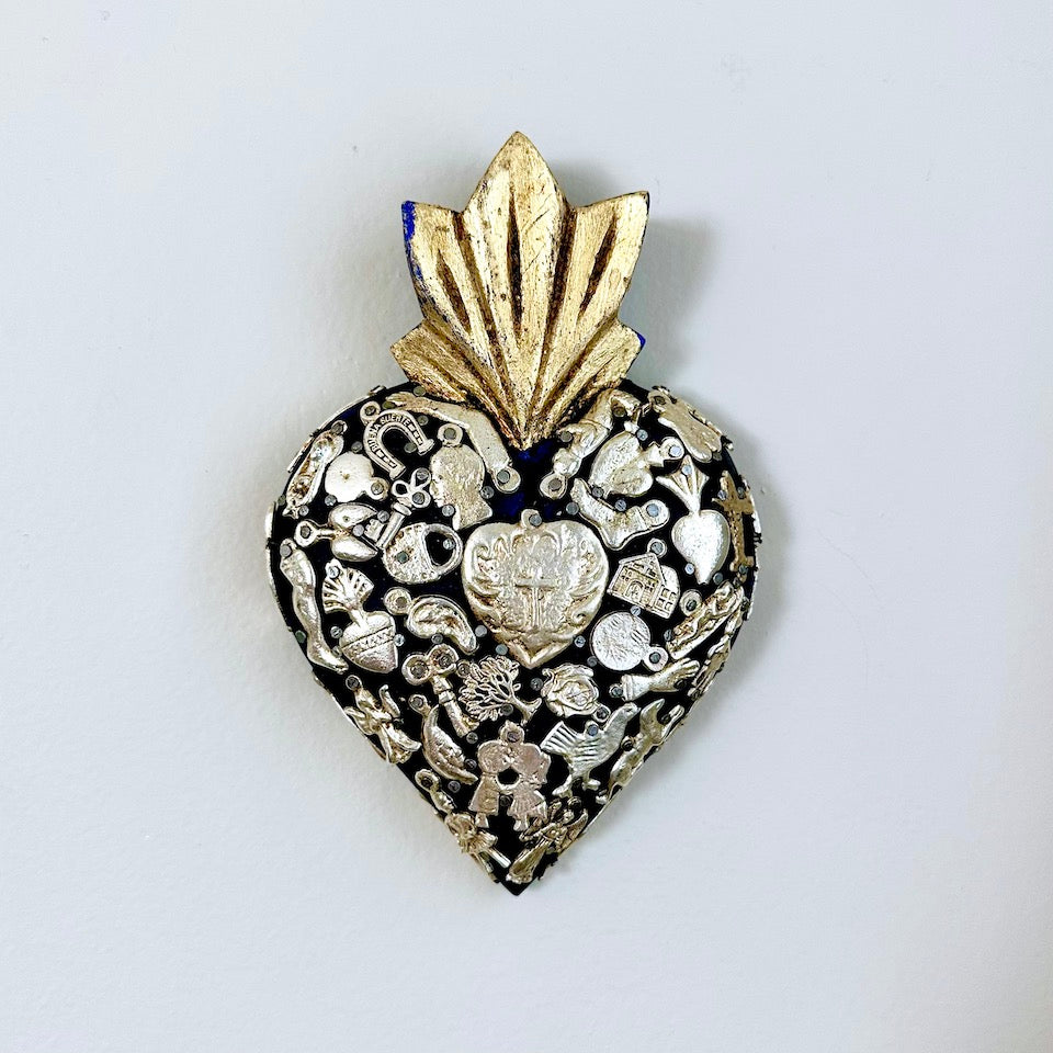 Gold Large Milagro Sacred Heart