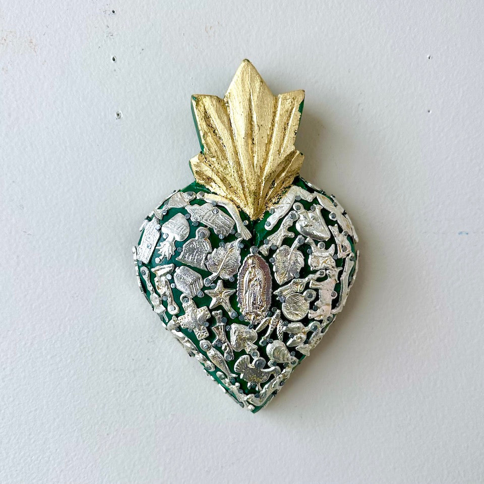 Gold Large Milagro Sacred Heart