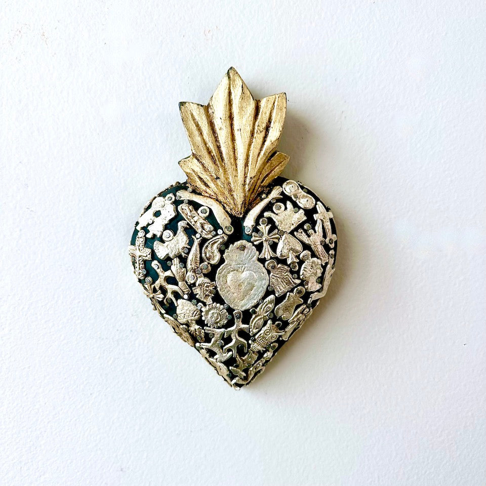 Gold Large Milagro Sacred Heart