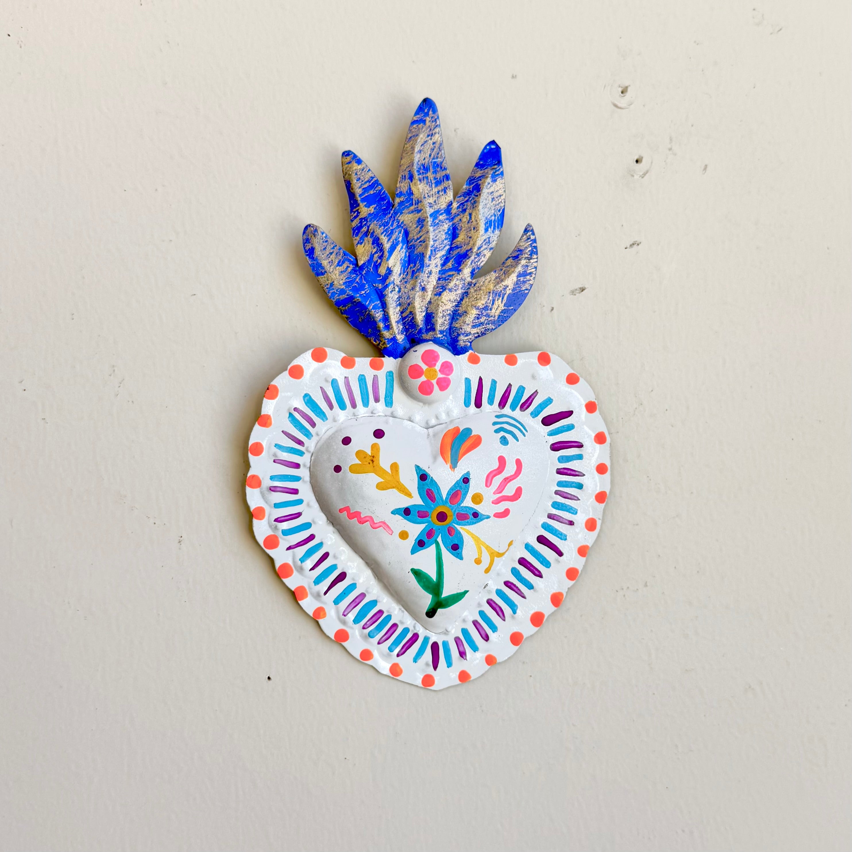 Otomi Inspired Tin Hearts