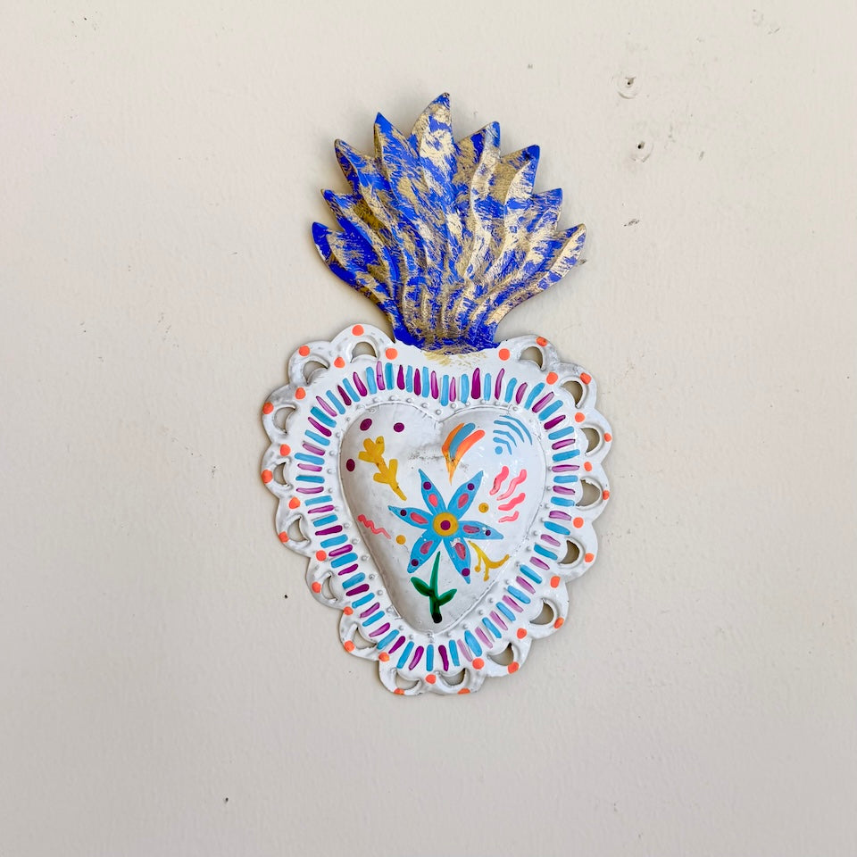 Otomi Inspired Tin Hearts