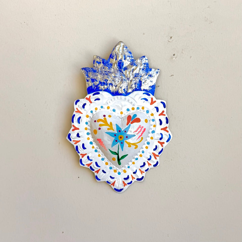 Otomi Inspired Tin Hearts