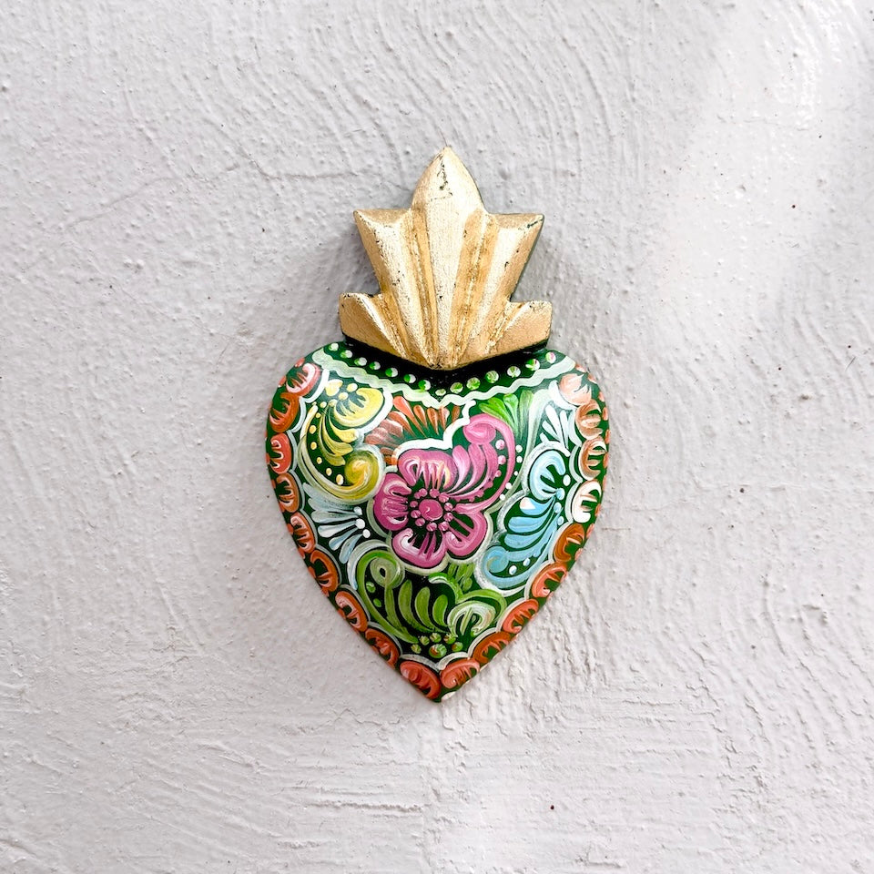 Medium Talavera Inspired Sacred Heart