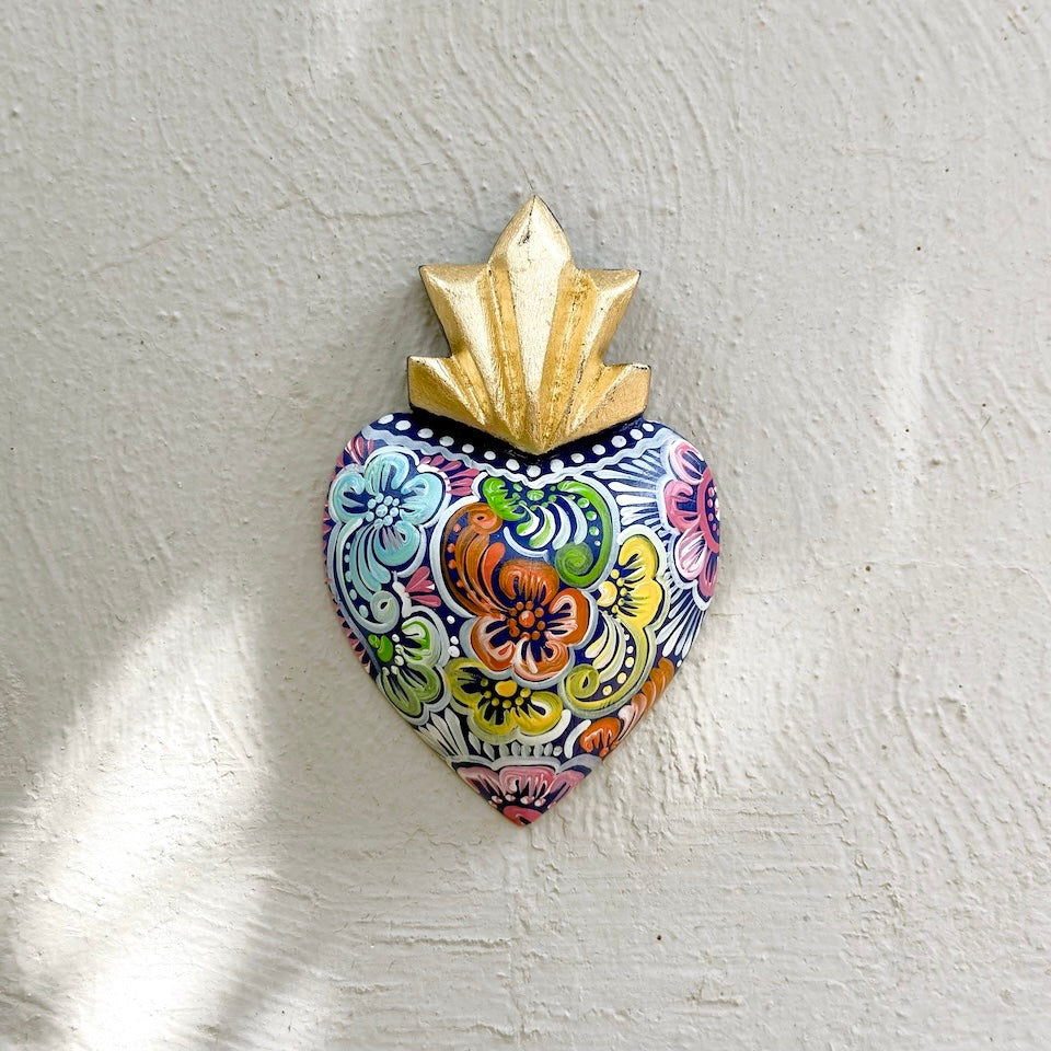 Medium Talavera Inspired Sacred Heart