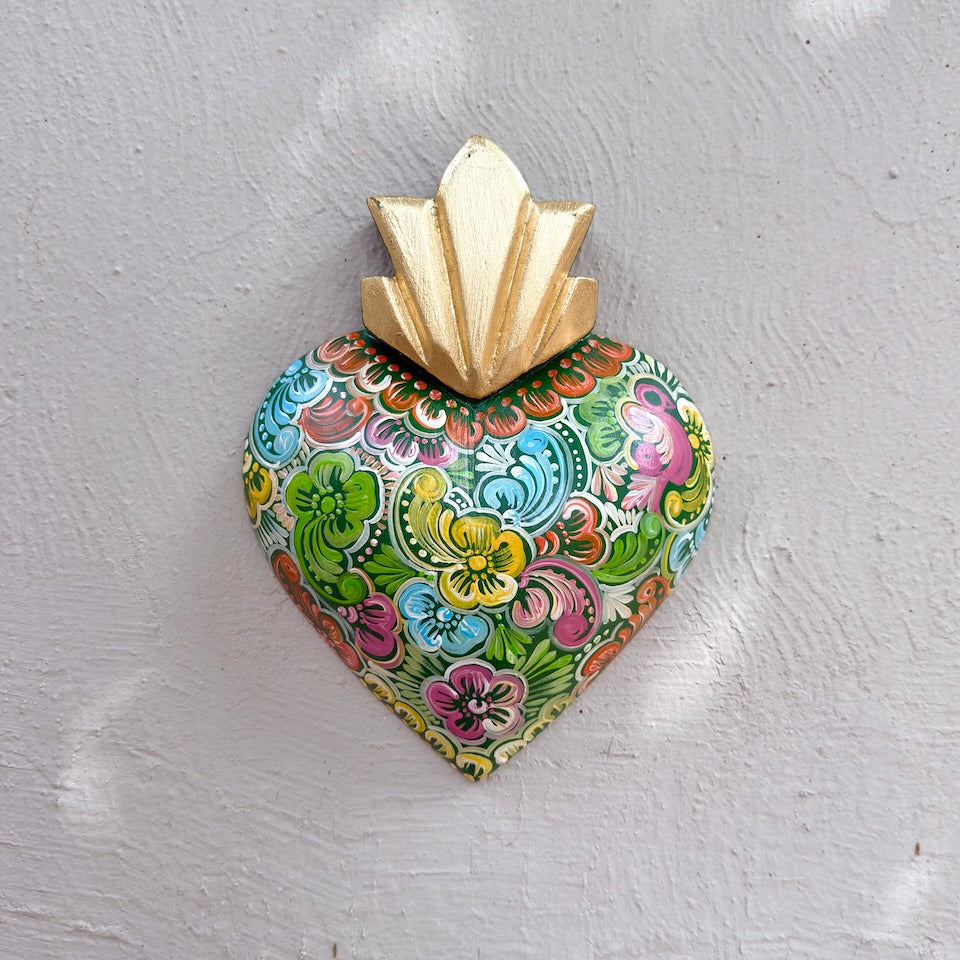 Large Talavera Inspired Sacred Heart