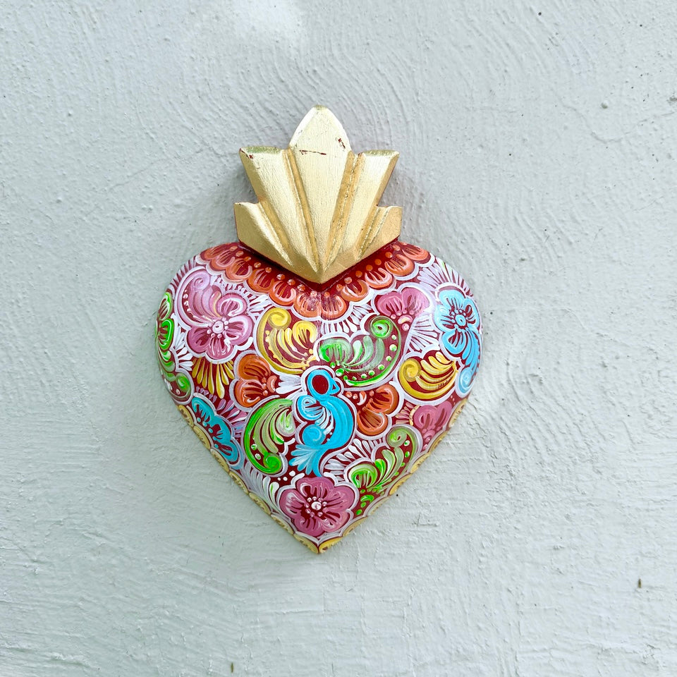 Large Talavera Inspired Sacred Heart