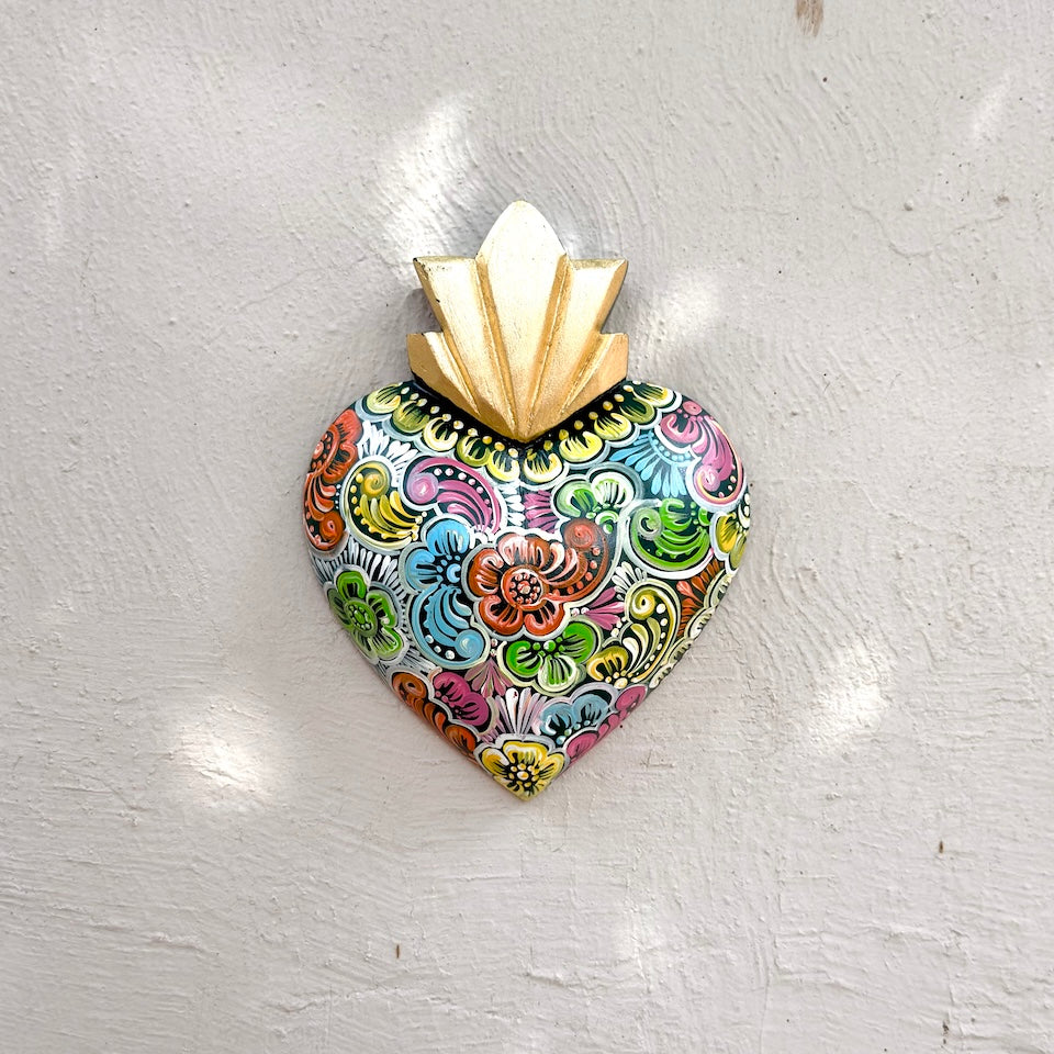 Large Talavera Inspired Sacred Heart