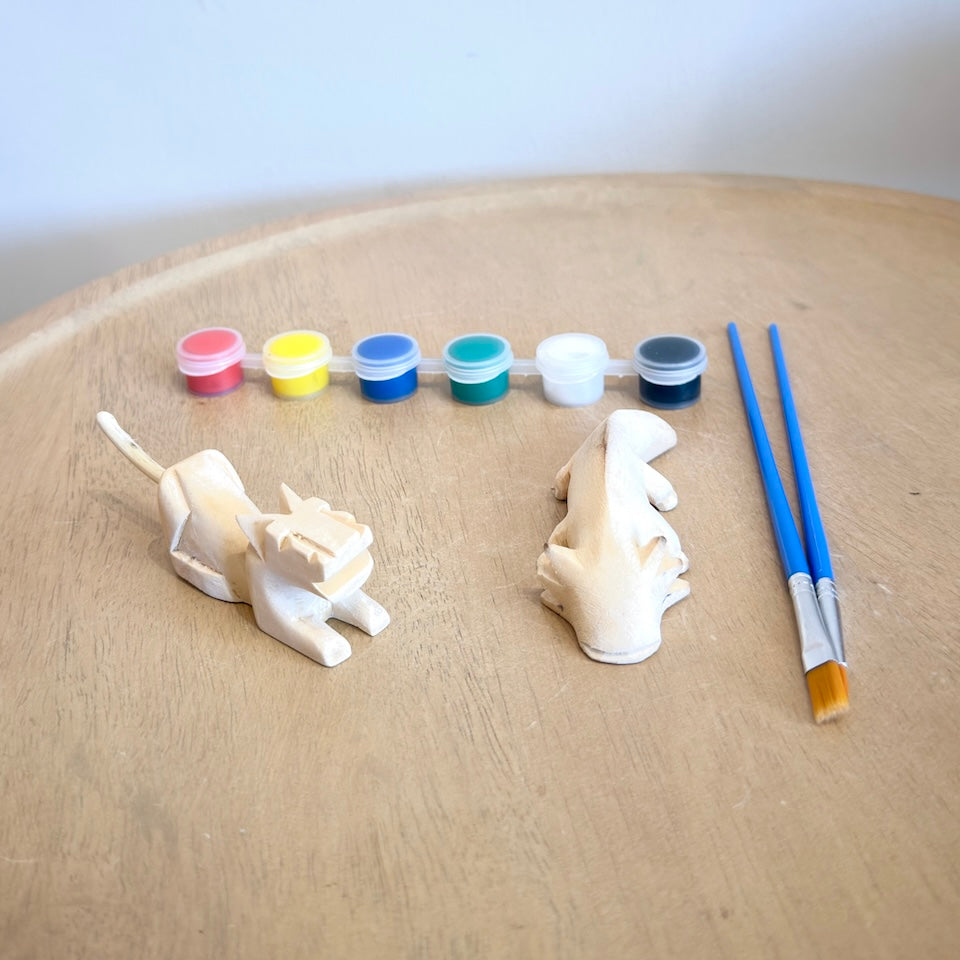 Set of Two Mini Paint your Own Alebrije