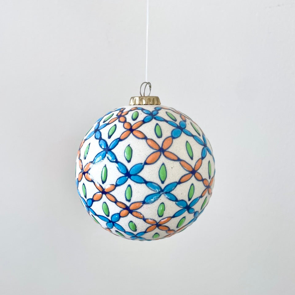 Hand-painted Servin Ceramic Holiday Ornaments