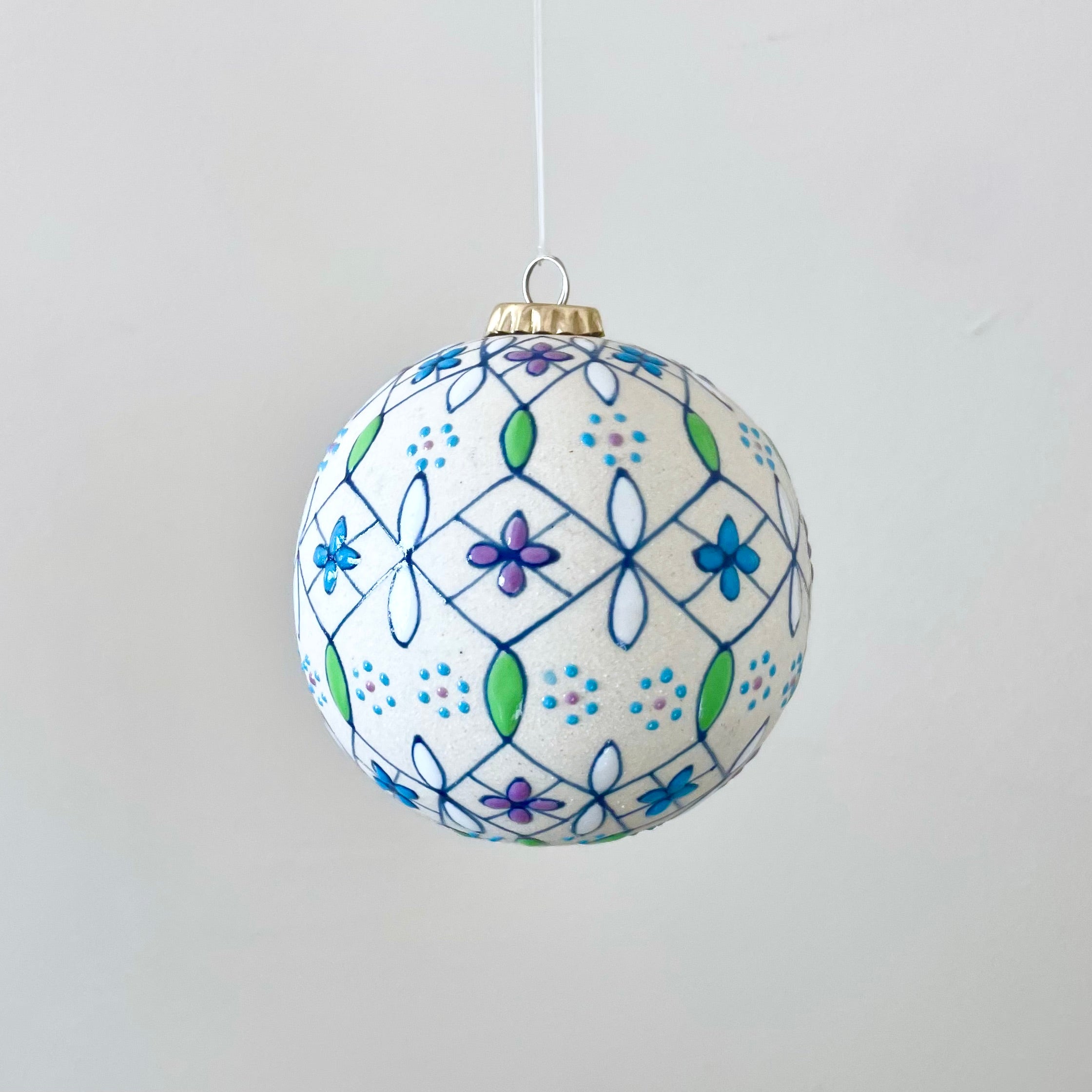 Hand-painted Servin Ceramic Holiday Ornaments