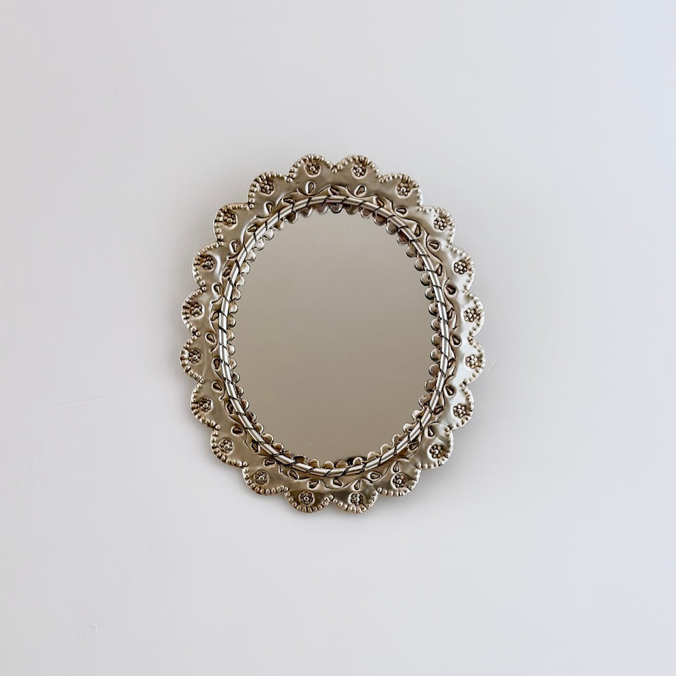 Oval Tin Mirror
