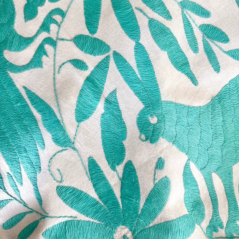 Turquoise Otomi Table Runner
