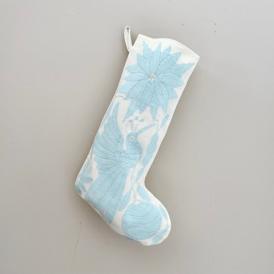 Ice Blue Otomi Holiday Stockings