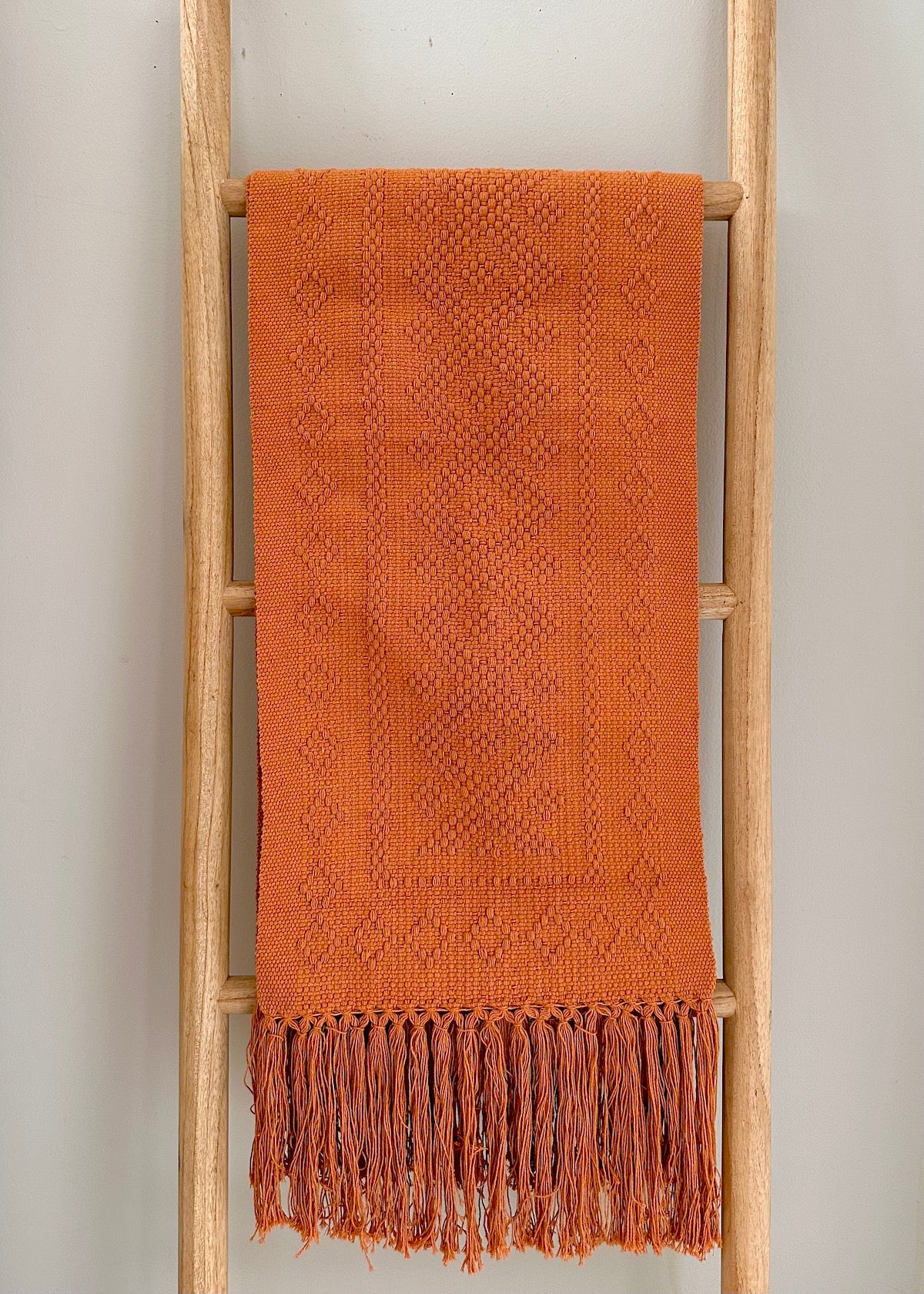 Fall Orange Waistloom Table Runner