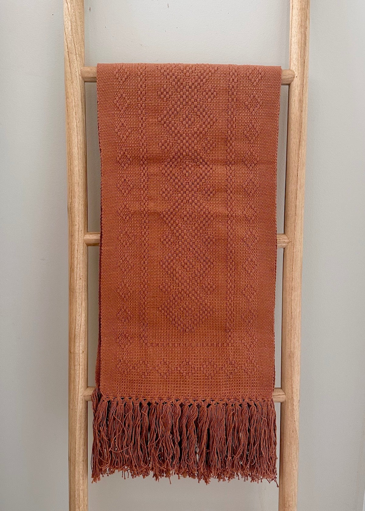 Umber Brown Waistloom Table Runner