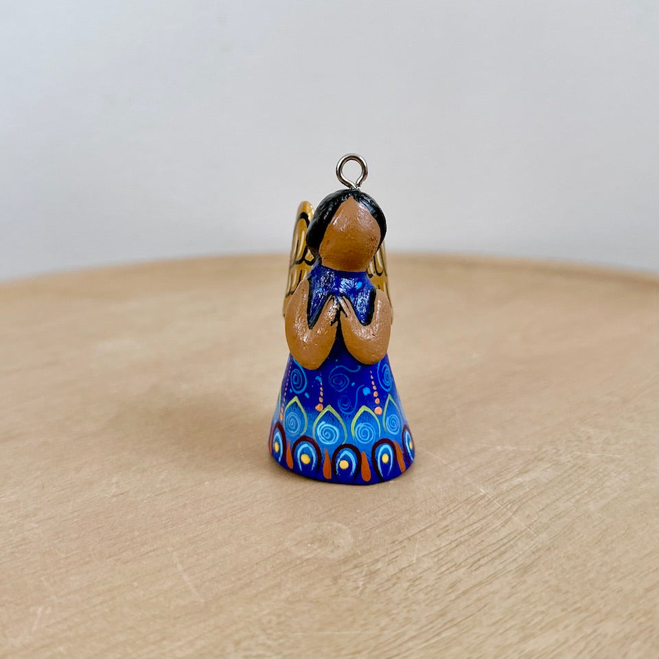 Blue Small Angelito Alebrije Holiday Ornaments