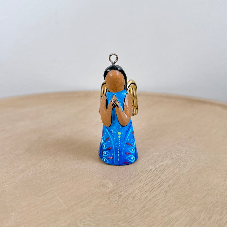 Blue Small Angelito Alebrije Holiday Ornaments