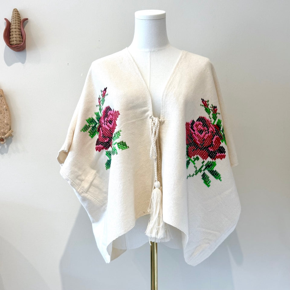 Roses Cross Stitch Hand-embroidered Embroidered Top