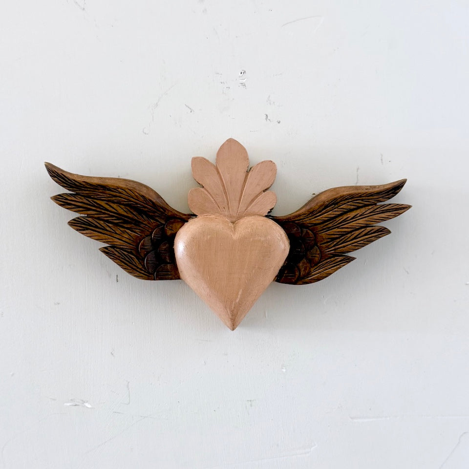 Small Sacred Heart with Wings
