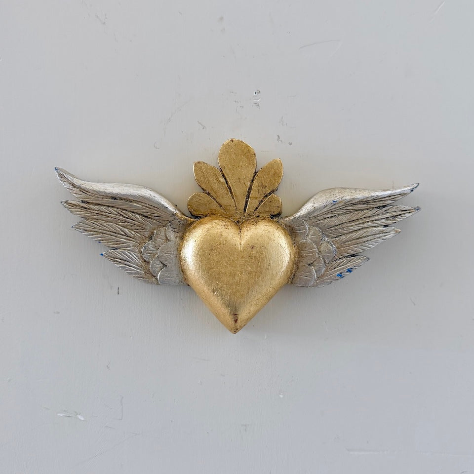 Small Sacred Heart with Wings